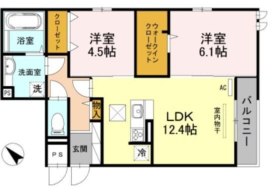 EVISTAGE甲子園 間取り図画像