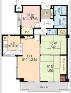 グランドメゾン姫路 間取り図画像