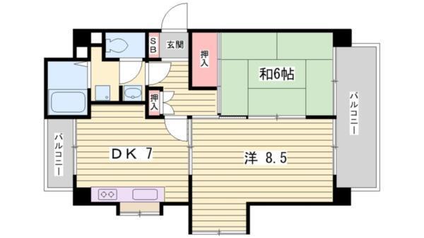 シティライフしのはら 間取り図画像