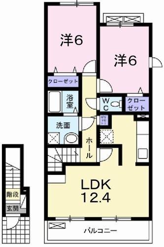 パレ　ドゥールＣ 間取り図画像