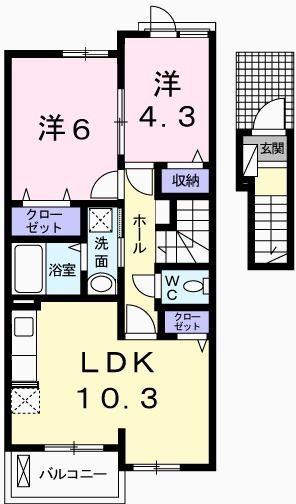 エスペランサ香寺II 間取り図画像