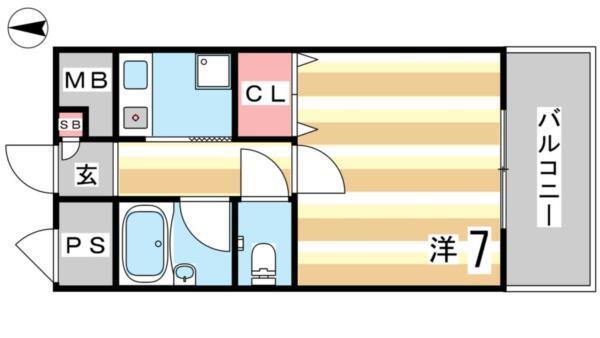 アビテ六甲 間取り図画像