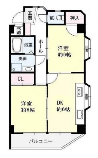 ローレル甲南 間取り図画像
