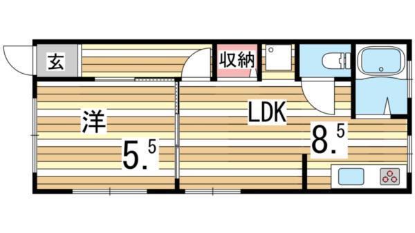 カーサ住吉山手 間取り図画像