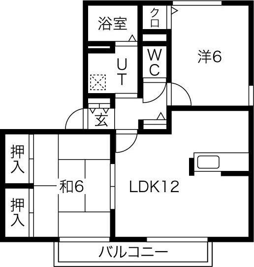 イーストハイムII 間取り図画像