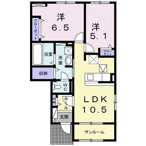 パルグランデII 間取り図画像