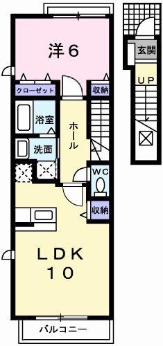 グラースアンジュD 間取り図画像