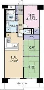 コープ野村高取台 間取り図画像
