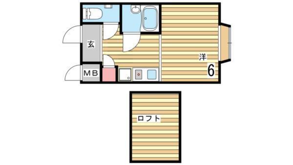 パンシオン白川台Ｎｏ．１ 間取り図画像