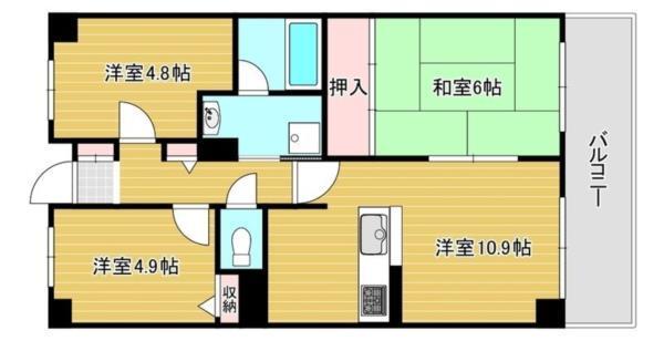 コム・ロワイヤル姫路幸町 間取り図画像