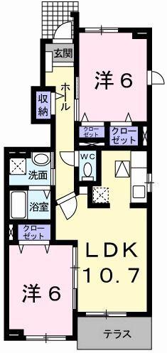 メゾンプラージュII 間取り図画像