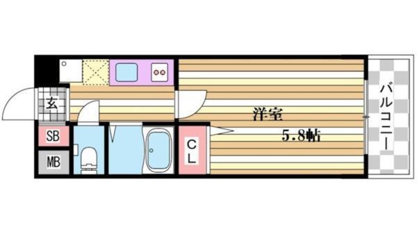 ブロスコート六甲II 間取り図画像
