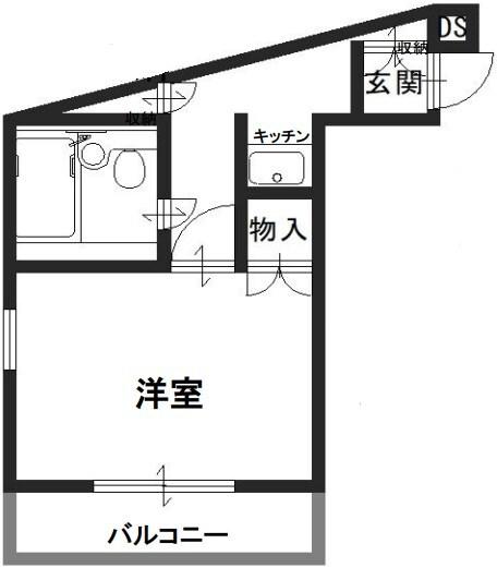 グローリーマンション 間取り図画像