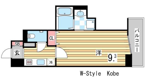 Ｗ−ＳＴＹＬＥ神戸 間取り図画像