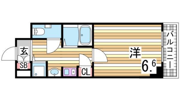 ロイヤルヒル神戸三ノ宮II 間取り図画像
