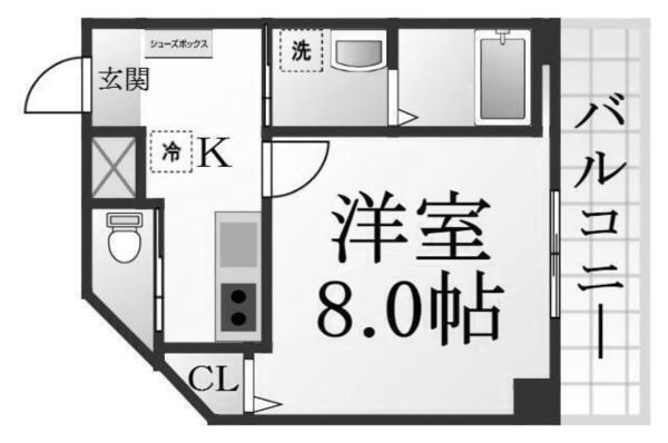 クレアドル須磨II 間取り図画像