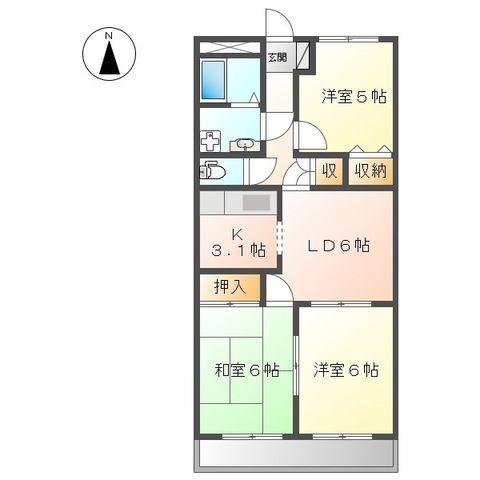 ソフィア花北 間取り図画像