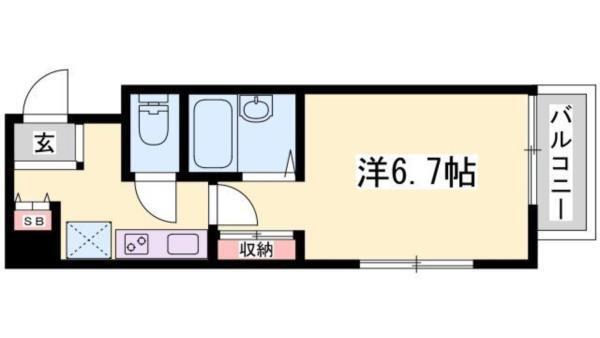 ジュネス姫路II 間取り図画像