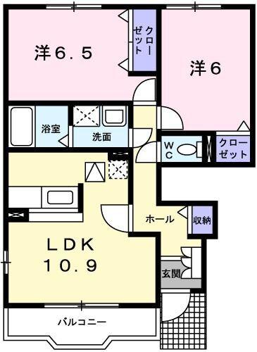 カンボ・Ｍ，Ｈ 間取り図画像