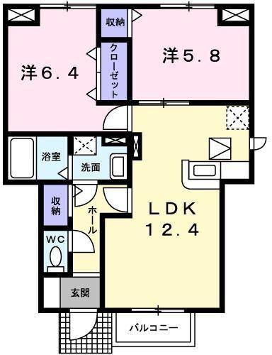 ソレイユ白浜北I 間取り図画像