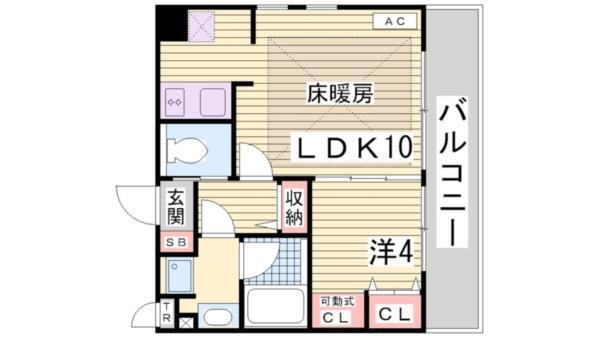 アーバネックス神戸水木通 間取り図画像