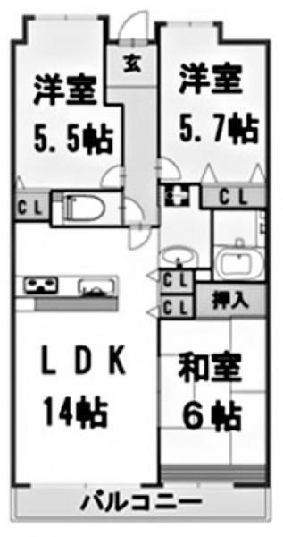 グランシャリオ 間取り図画像