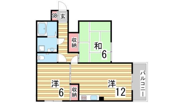 山手ハイツ 間取り図画像