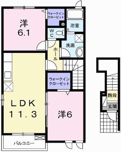 ピクシーズタウンI 間取り図画像