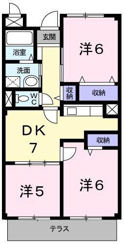 シャルマン今宿 間取り図画像