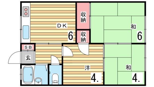ケイアンドエスマンション白川台 間取り図画像