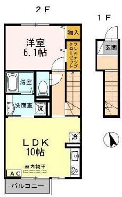 クラージュKS 間取り図画像
