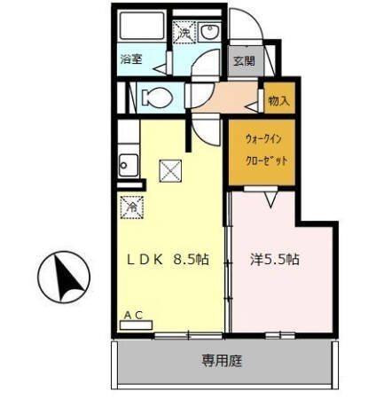 モダンコート東阿保 間取り図画像
