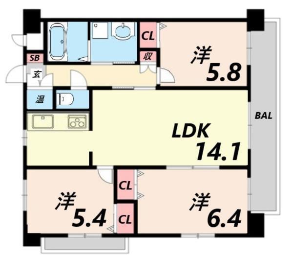 マノワール 間取り図画像