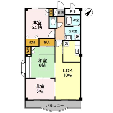 グランディール大幸 間取り図画像