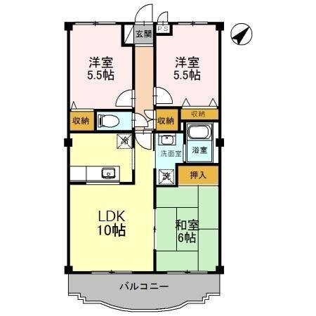 グランディール大幸 間取り図画像