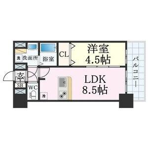 プレサンス新神戸駅前 間取り図画像