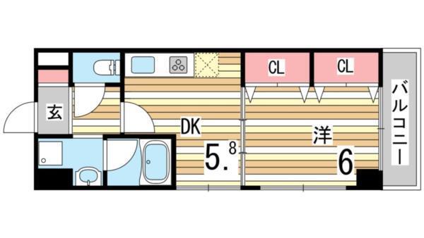 エスペランサ御影II 間取り図画像