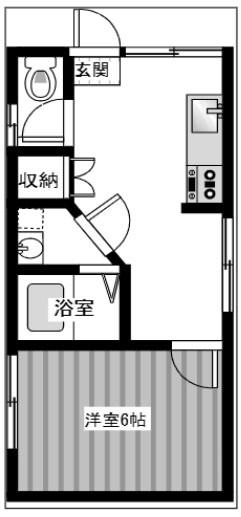千鳥が丘ハイツ 間取り図画像