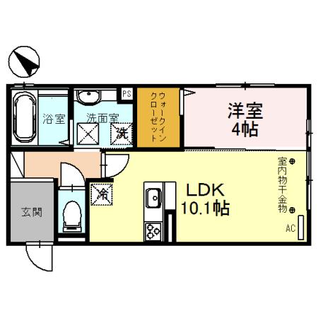 ラフィーネ亀山 間取り図画像