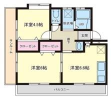 西舞マンション 間取り図画像