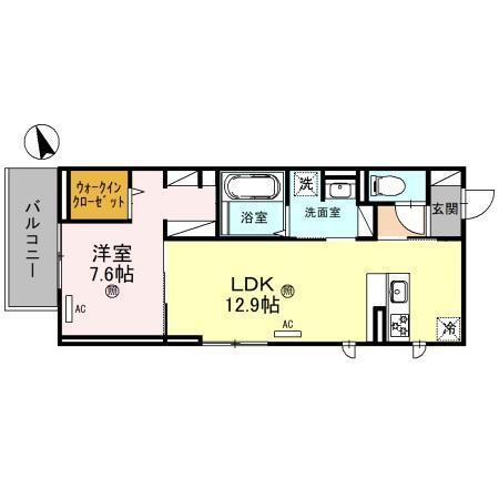 D-Place安田 間取り図画像