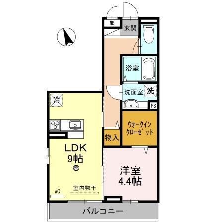 カーサクレア神屋町 間取り図画像
