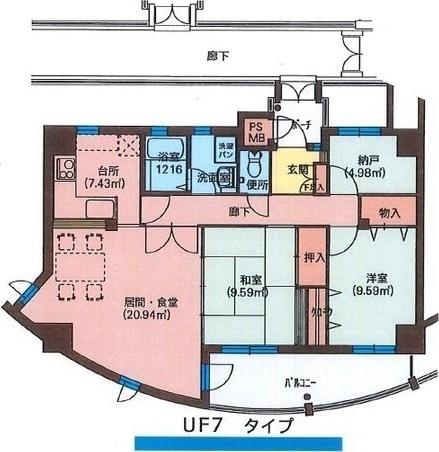 フィールトレイン 間取り図画像