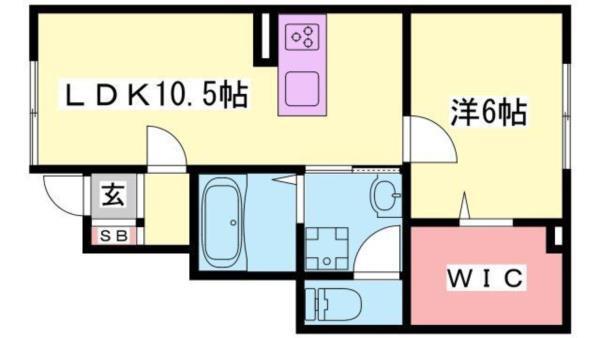 メゾンキャレＢ棟 間取り図画像