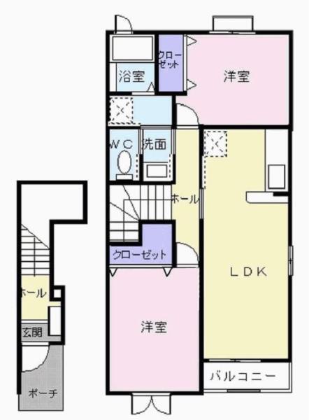 フラットワンＡ（204） 間取り図画像