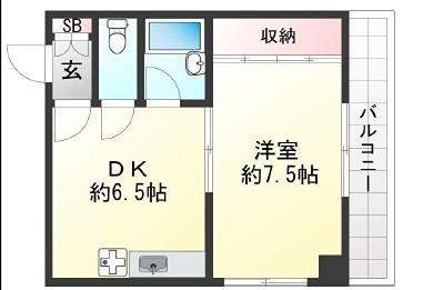 フリックコート荒田 間取り図画像