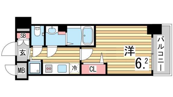 プレサンスKOBEティアラ（203） 間取り図画像