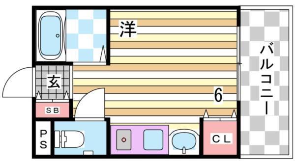 元町MGレヂデンスIII 間取り図画像