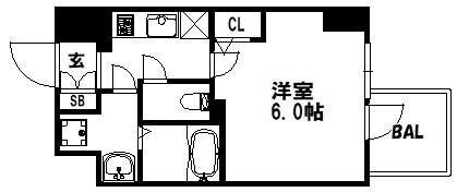 エスリード神戸三宮ヒルズ 間取り図画像
