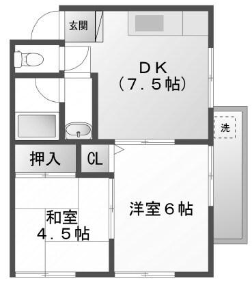 メゾンコスモス 間取り図画像